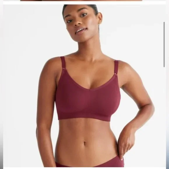 Knix Good to Go Seamless Bra Cranberry Medium - Picture 3 of 11